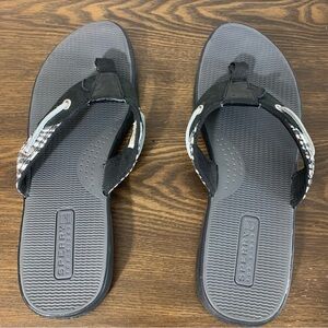 Sperry Top Slider 10m Womens Sandals Thong Flip Flop Thick Strap